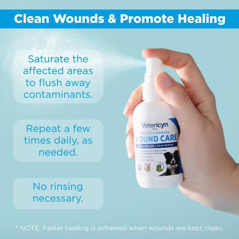 Vetericyn Plus All Animal Wound and Skin Care Spray. Cleans and Relieves Cuts, Abrasions, Irritations, and Sores. Non-Toxic, No Sting Formula. 3 oz - BeesActive Australia