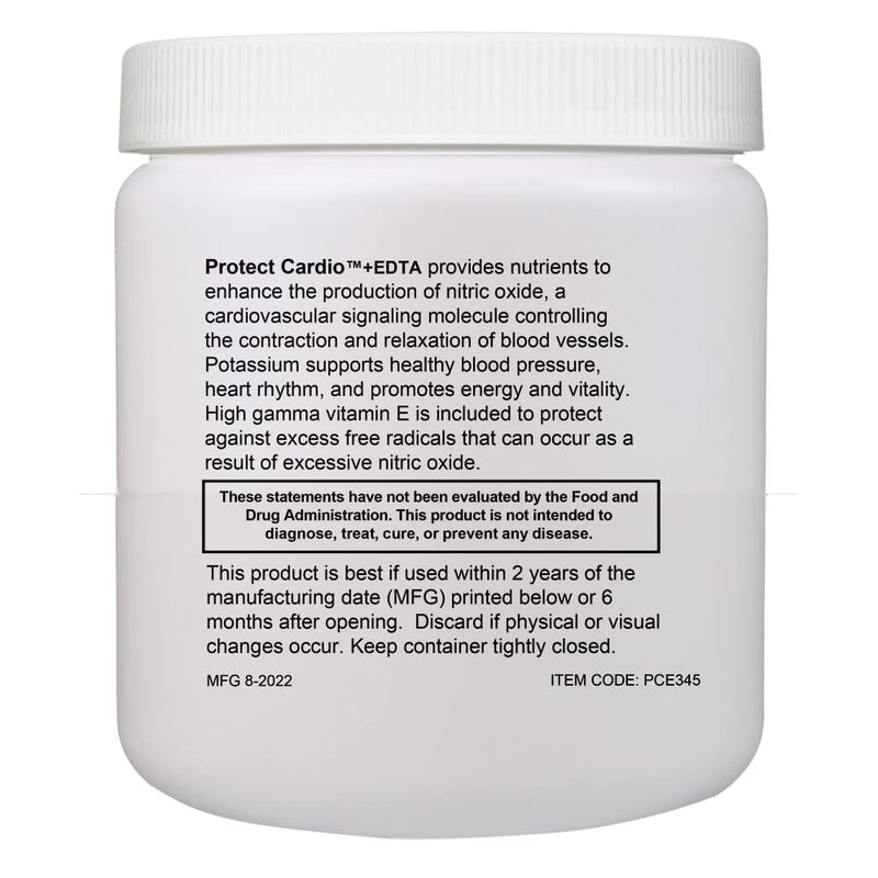 Protect Cardio +EDTA 30 servings 345 grams - Arginine, Citrulline, Potassium, Magnesium, Beet Root, Pine Bark, Gamma Tocopherol, & Vitamin Co-Factors - Great Tasting All-Natural Sugar-Free Formula.