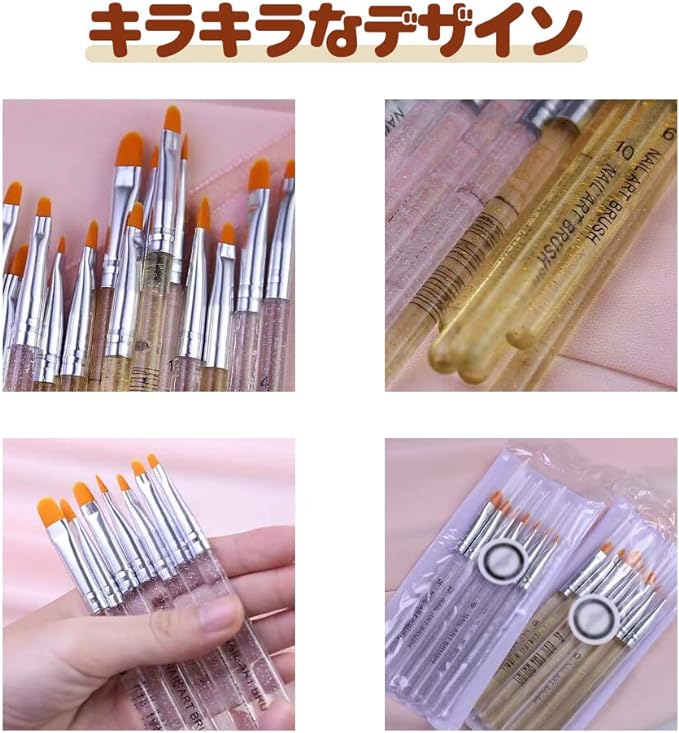 YFFSFDC 14pcs Round Brush Nail Art Brush Nail Brush Gel Brush Nail Supplies for French Nail Gel Nail Nail Acrylic - BeesActive Australia