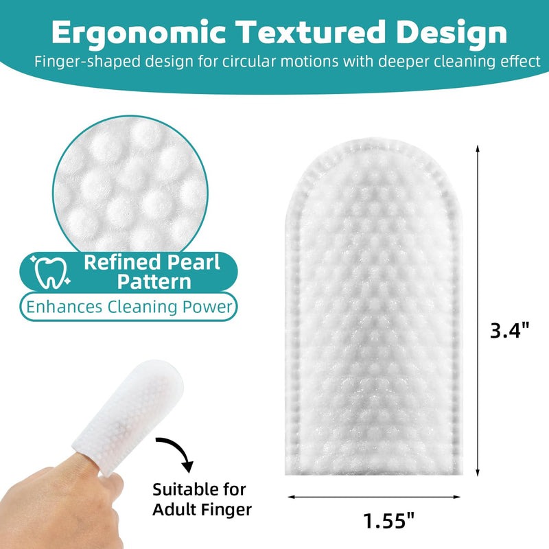 Teeth Cleaning Wipes for Dogs & Cats, Natural Formula Dog Finger Toothbrush Wipes Remove Plaque & Tartar Buildup, No-Rinse Disposable Dog Dental Care Finger Wipes(50 PCS) 1pcs Dark Cyan