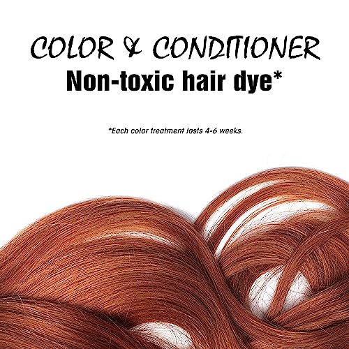 Light Mountain Henna Hair Color & Conditioner - Bright Red Hair Dye for Men/Women, Organic Henna Leaf Powder and Botanicals, Chemical-Free, Semi-Permanent Hair Color, 4 Oz (Pack of 3) 4 Ounce (Pack of 3)