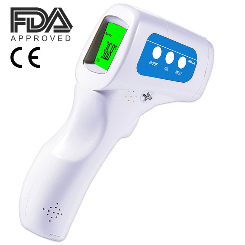 Berrcom No-Contact Infrared Forehead Thermometer Baby Fever Check Thermometer 4 in 1 Multi Fever Alarm Memory Recall for Kids Infant Adult (3 Pack)