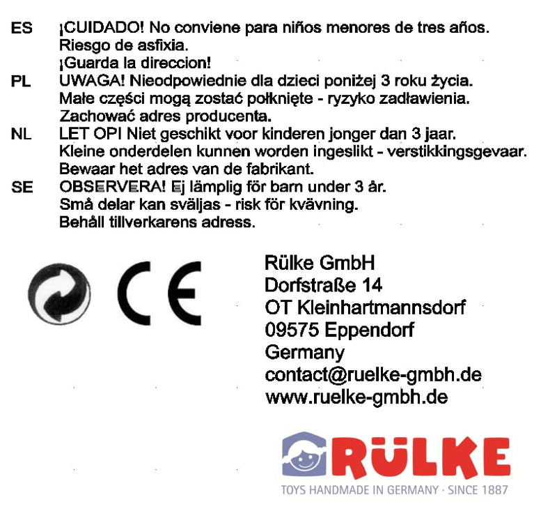 Rülke wooden toys 50080 bandages, pink - BeesActive Australia