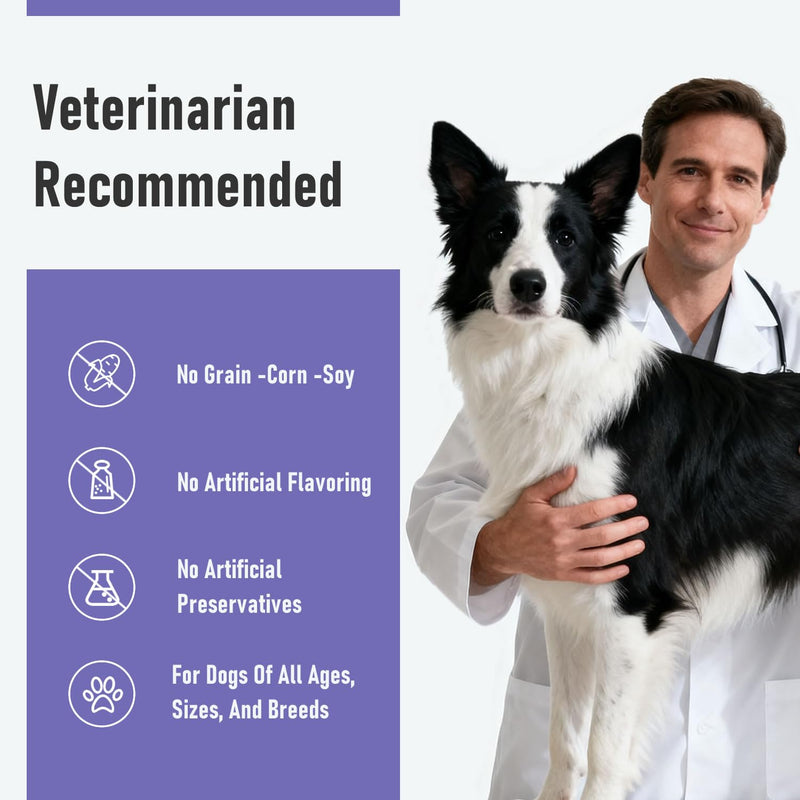 Dog Probiotics Probiotics for Dogs - Digestive Enzymes for Gut Flora, Digestive Health, Diarrhea & Bowel Support - Dog Supplement Soft Chew for Pet Immune System -（40ct ） (4.24 OZ) 4.24 OZ