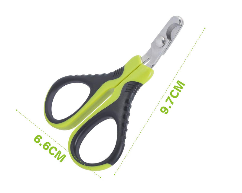 pecute Cat Claw Scissors, Cat Scissors Great for Beginners, Cat Nail Cutter Stainless Steel, Cat Nail Scissors Light, Claw Care for Puppies Cats Rabbits Small Animals (Green) - BeesActive Australia