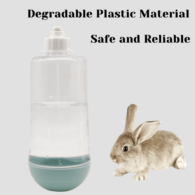 Hamiledyi Rabbit Water Bottle 17oz Bunny Hanging Automatic Water Dispenser Chinchillas Feeder Water Bowl Small Animal No Drip Plastic Water Dispenser for Guinea Pigs Chinchillas Hedgehogs Ferrets 2Pcs - BeesActive Australia