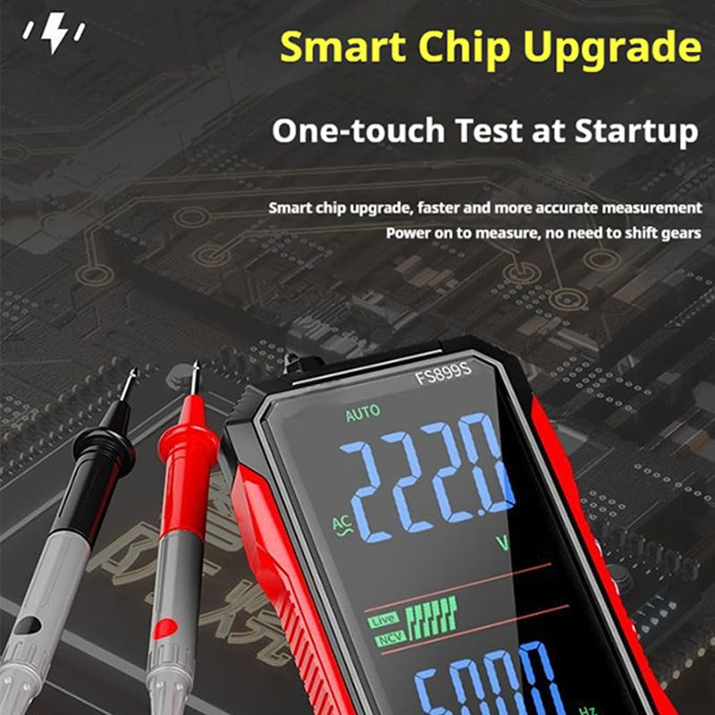 USB Rechargeable Digital Multimeter, 2026 Upgraded Fs899l Multimeter, Automatic Digital Display Multimeter Tester for Home and Industrial Electrical Issues, Multimeter Tester (FS899L) - BeesActive Australia