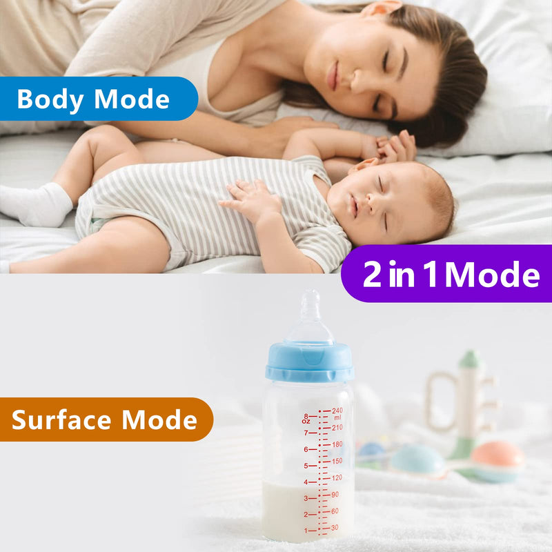 Digital Thermometer for Adults and Kids, No Touch Forehead Thermometer for Baby, 2 in 1 Body Surface Mode Infrared Thermometer with Fever Alarm and Instant Accuracy Readings Purple