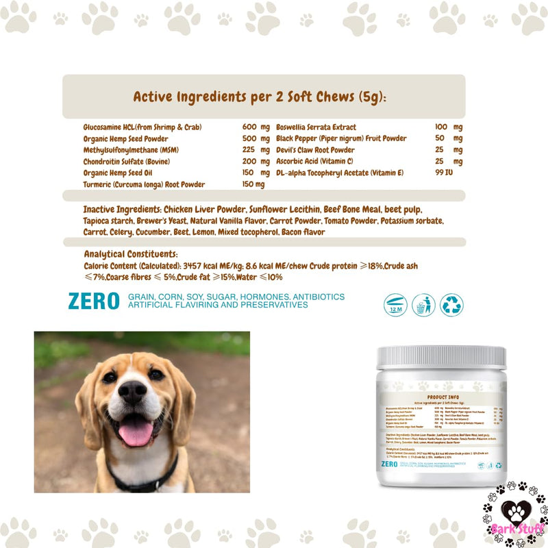 Bark Stuff - Hip & Joint Chews for Dogs