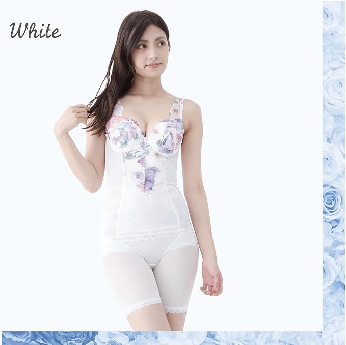 Visee Body Shaper Body Shaper, Shaping Underwear with Cups, Floral Pattern, Lace, M, L, LL, 3L, 4L, 5L, 6L, Soft, Corrective Women's Underwear - BeesActive Australia