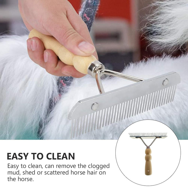 balacoo 3 Pcs Horse Nail Rake Comb - Pet Horse Hair Comb, Horse Brush Steel Comb for Hair, Pet Mane Pulling Tool, Pet Horse Hair Brush, Mane Brush Dog Deshedding Brush - BeesActive Australia