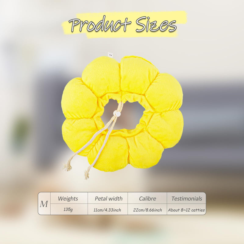 Neck brace cat, adjustable neck brace cat, leak protection cat sunflower cat collar, Elizabethan collar cat for cats after operations and injuries - BeesActive Australia