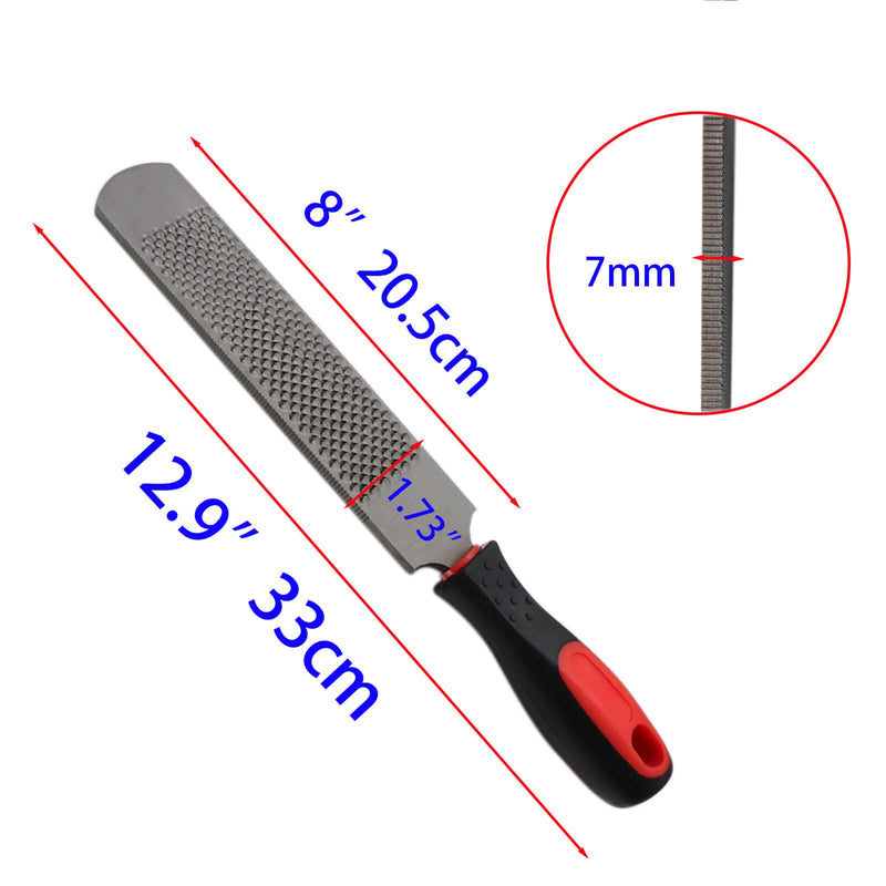 12 Inch Hoof Rasp, Horseshoe File with Rubber Handle, Carbon Steel Farrier File Tool, Suitable for Horse/Goat/Cow/Donkey/Animal Hooves, Strong - BeesActive Australia