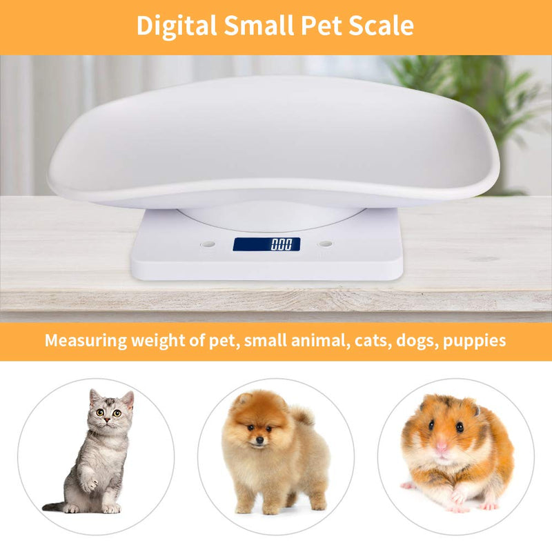 Aceshop Digital Pet Scale Animal Scale with LCD Display, 4 Weighting Modes (oz/ml/lb/g) for Pets and Kitchen for Measuring Small Cats, Dogs, Food, Capacity up to 10kg - BeesActive Australia