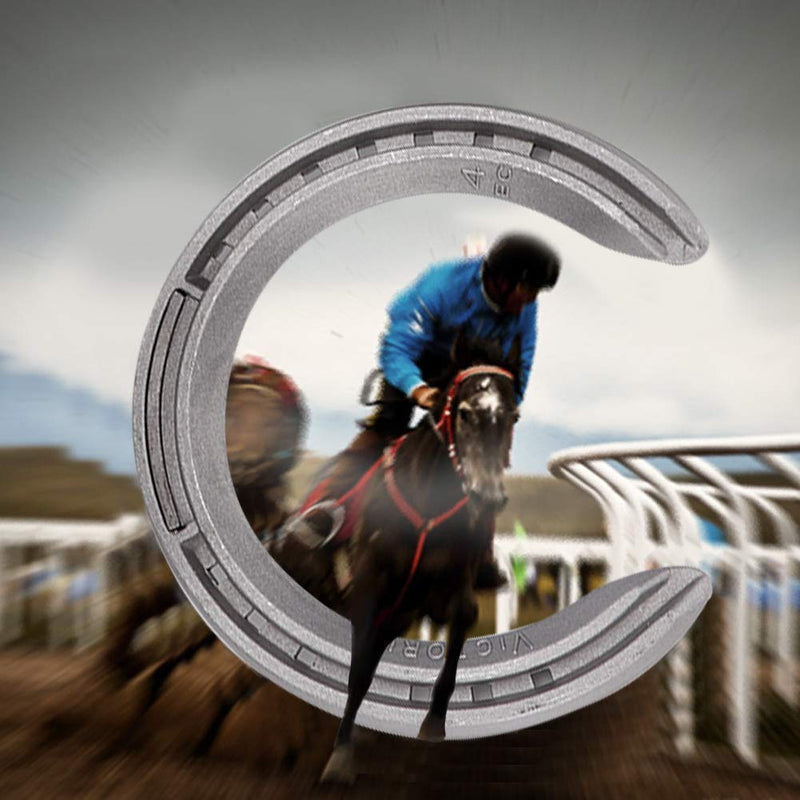 Aluminum Alloy Horseshoe, Horse Riding Tool, Sturdy Horseshoe Accessories, for Horse & Racing(No. 4) - BeesActive Australia