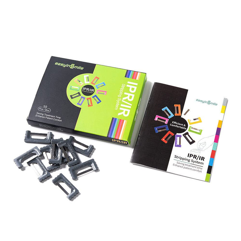 Orthodontic Dental Interproximal Reduction (IPR) Strip System Kit Polishing Strips Set of 10 (Gray 3mm/0.1mm) Gray 3mm/0.1mm - BeesActive Australia