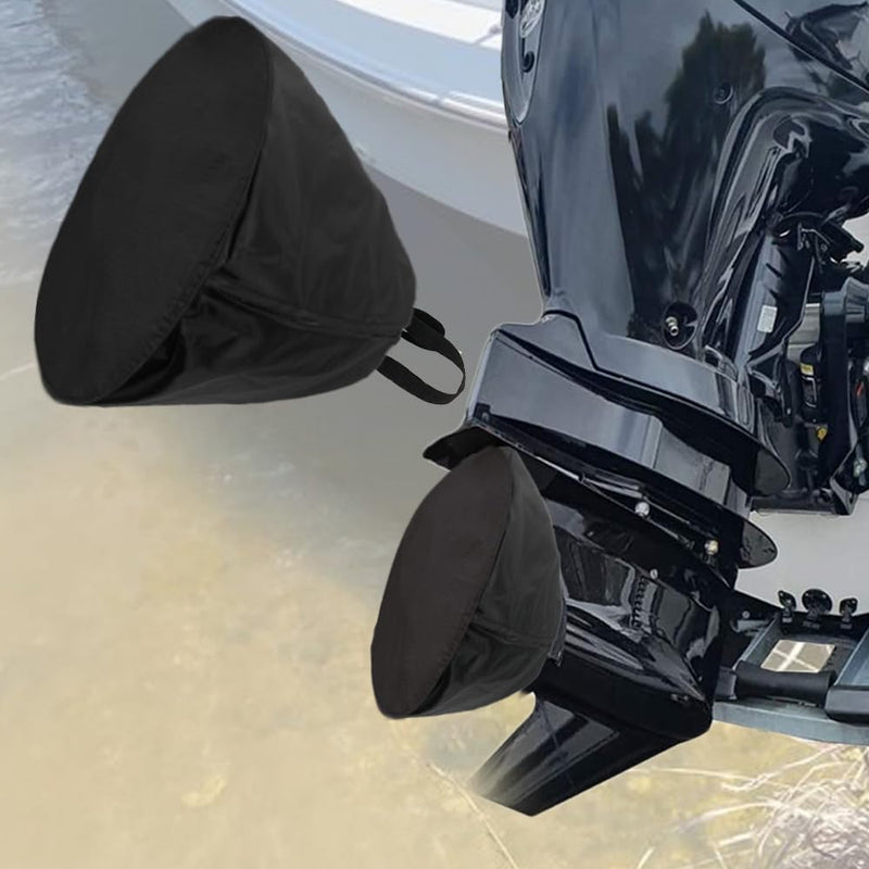 Boat Propeller Cover, Waterproof Heavy Duty 420D Marine Motor Propeller Protective Bag, 15-1/2"OD, Fits for Propeller 12"-15"OD (Black) Black - BeesActive Australia