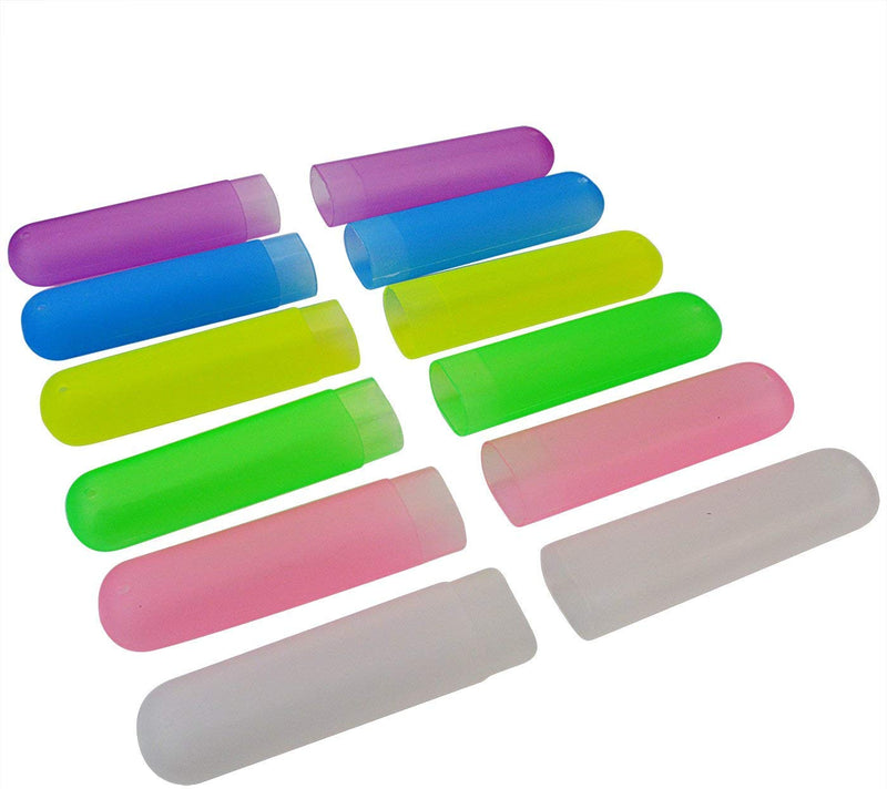 24PCS Plastic Toothbrush Case Six Colors Portable Dust-proof Toothbrush Cases Toothbrushes Holder for Daily and Travel Use (24) 24 - BeesActive Australia