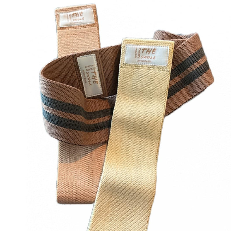 Booty Band Resistance Band Set, Fabric with Non-Slip Design, 3 Levels Resistance Workout Bands for Women and Men for Fitness at Home, Gym, Yoga, Pilates by Fortune Favors The Swole