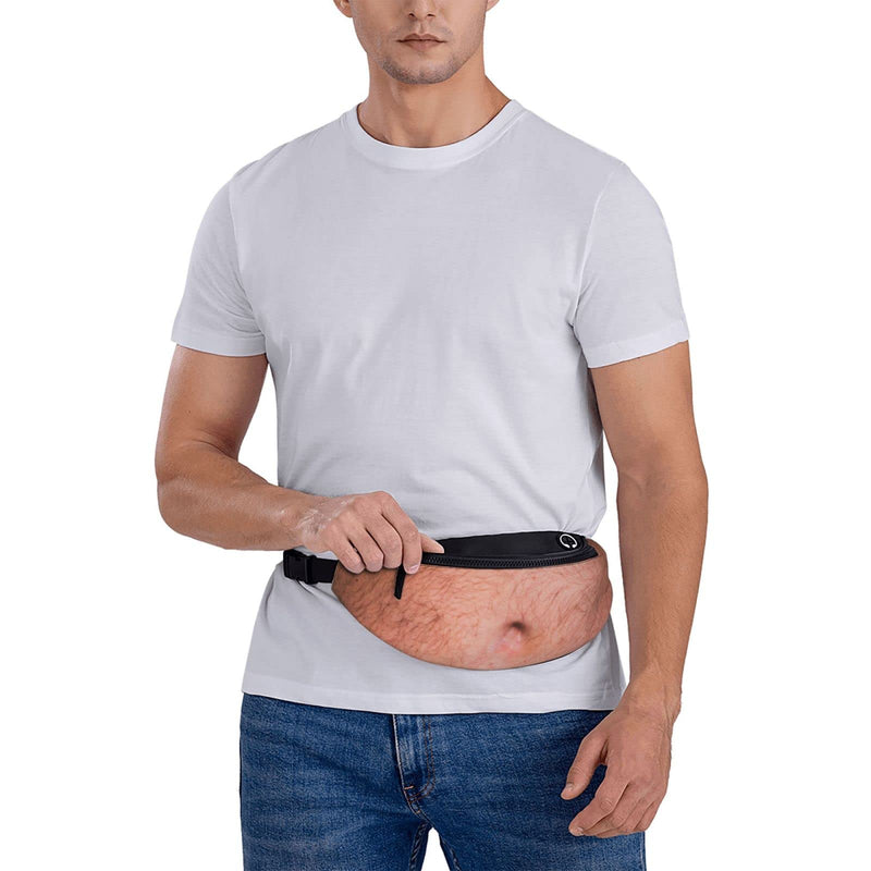 Dad Beer Belly Fanny Pack Waist Bag Adjustable Belt Bag For Men Women Traveling Hiking Cycling Running Dad Beer Belly