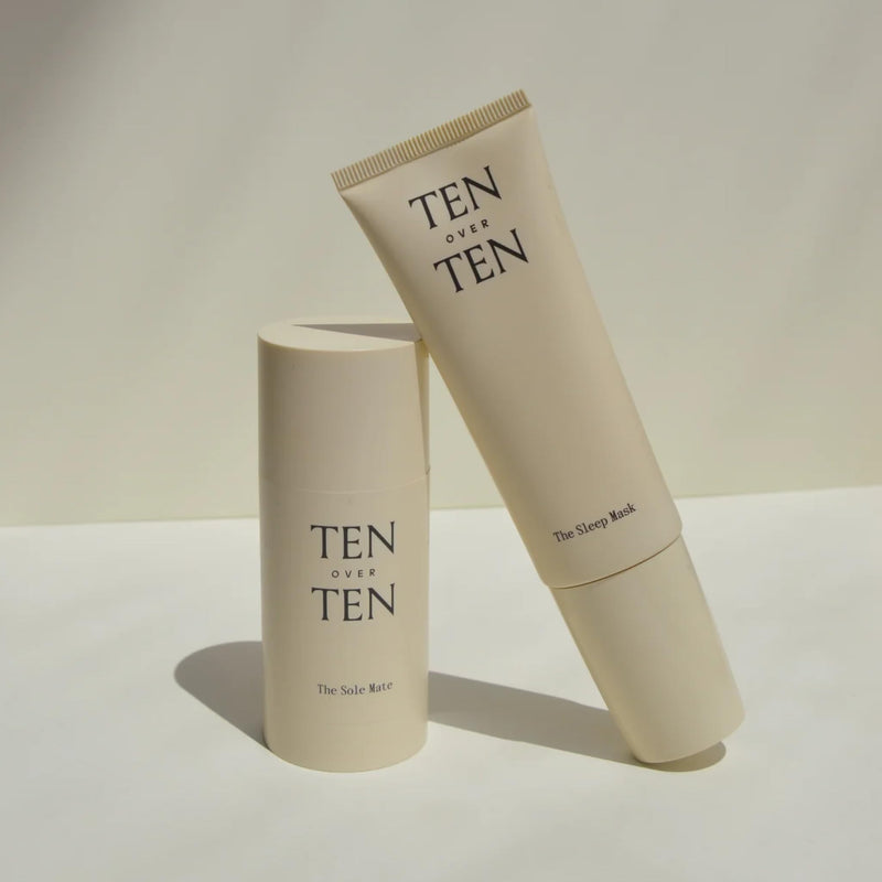 tenoverten - The Overnight Gift Set | The Sleep Mask (1.7 fl oz | 50 ml) and The Sole Mate (1.7 oz | 50 ml) | Moisturizing, Hydrating | Clean, Non-Toxic Hand and Foot Care - BeesActive Australia