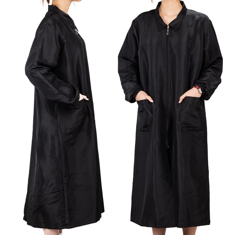 Noverlife Long Length Pet Grooming Workwear with Pockets, Lightweight Anti Static Hairdresser Smock Barber Jacket Medium Long Sleeves - BeesActive Australia