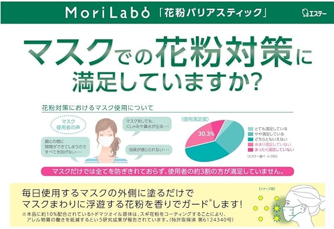 MoriLabo Pollen Barrier Sticks for Painting Outside Masks x 2 - BeesActive Australia