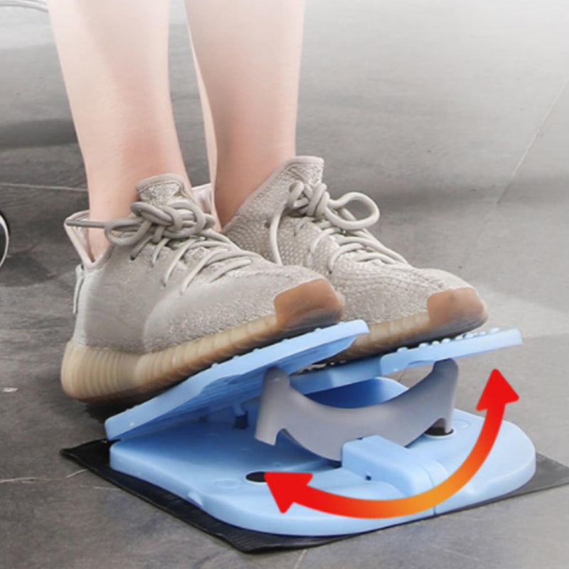 Compact Foot Stepper Machine, Quiet Folding Leg Workout Trainer, Anti Slip Mini Stepper Trainer, Reinforced Nylon Material, Lightweight Office Home Exercise Equipment, Convex One Size Light Blue