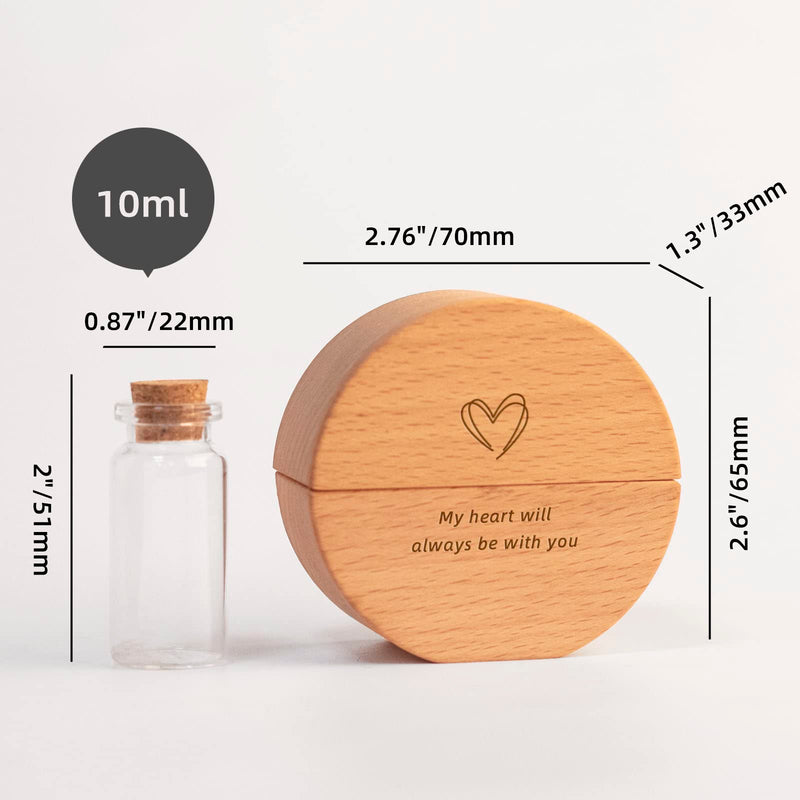 iwoohome Mini Urn for Ashes, Small Urn for Human Ashes, Ashes Keepsake, Memorial Urn for Pets, Mini Urn for Pet or Human Ashes, Perfect Memorial Urn for Men and Women Circular - BeesActive Australia