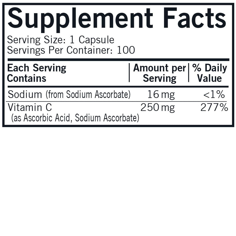 Kirkman Vitamin C 250 mg 100-count