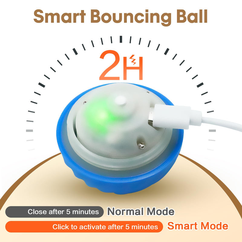 Interactive Cat Toys for Indoor Cats Cat Gifts Sea Urchin Smart Bounce Ball Fast Rolling with Light Automatic Moving Cat Toy Hide and Seek Game in Square Pouch for Cat for Cat - BeesActive Australia
