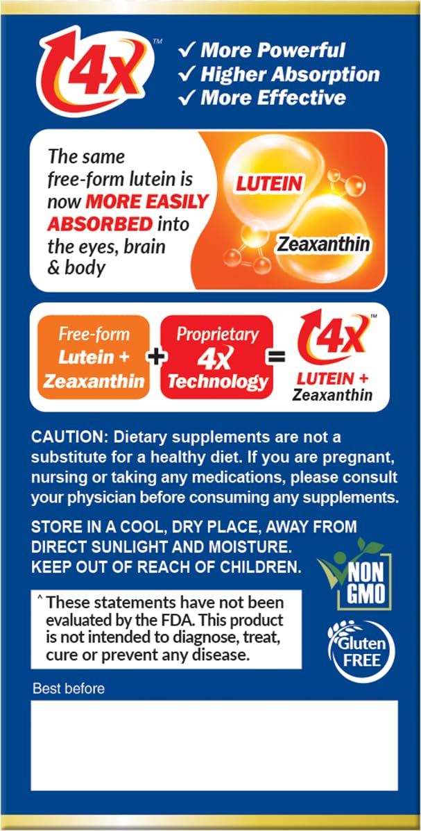AFC Japan Diamond Vision PRO for Screen Exposure, 60 softgels | 60 days' supply eye vitamins formula,free-form lutein & zeaxanthin, visual health for screen exposure & night use