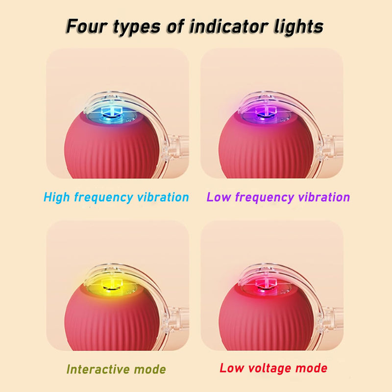 Interactive Rolling Dog Ball,Interactive Rolling Ball Dog Toy,Interactive Rolling Ball Dog Toy,Electric Dog Ball Toy,Electric Dog Ball,360° Smart Automatic Rolling Pet Ball(Red) - BeesActive Australia
