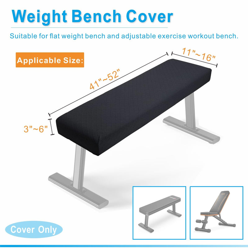 Flat Weight Bench Cover, Workout Bench Cover - Dustproof, Scratch-Resistant, Protect from Pets - Protect Your Flat Weight Fitness Bench and Adjustable Sit-up Bench, Washable