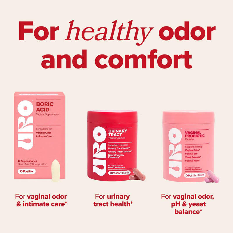O Positiv URO Urinary Tract Health Supplement for Women, 60 Count (Pack of 1) - Urinary Support Vitamins with Pacran Complete Cranberry Extract, D-Mannose, & Vitamin C - Vegan & Gluten-Free 60 Count (Pack of 1)