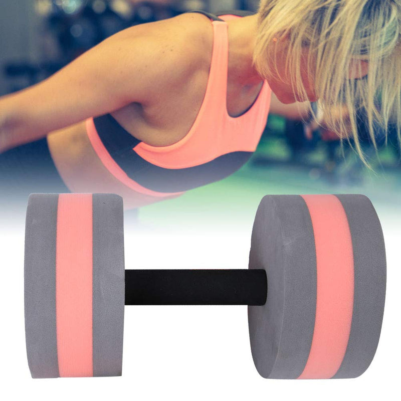 Keenso Eco-Friendly Roundness Foam Water Workout Dumbbells Water Weights Barbell Floating Dumbbell Fitness Equipment gray red