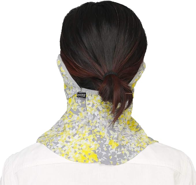 YAKeNU UV CUT MASK UV Protection Face Cover, Yakenu Fit, Ear Cover, UV Protection Mask (Snap Button, 478 Yellow Prism) - BeesActive Australia