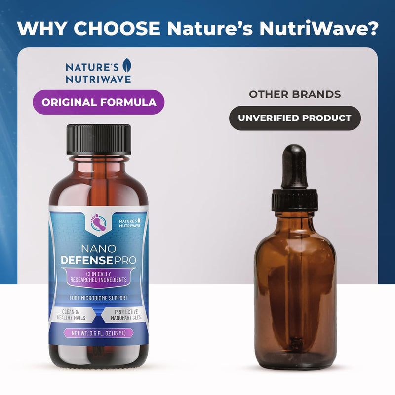 NanoDefense Pro - Original Formulated Toenail Treatment Drops, Extra Strength Nail Repair Solution for Toe Nails, Support healthy Skin & Nails -100% Natural - 1 Month Supply 0.5 Fl Oz (Pack of 1) - BeesActive Australia