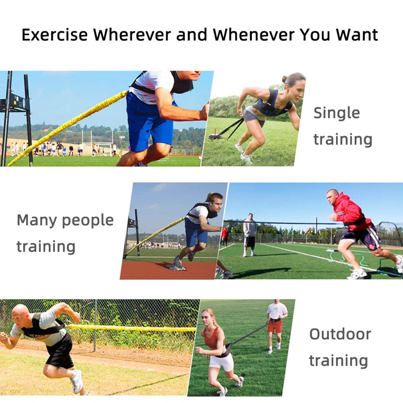 Resistance Explosive Training Set Help to Improve Power, Strength, Agility, Track and Field for Football Baseball Running Basketball Multi-Directional Equipment OR-6.6ft