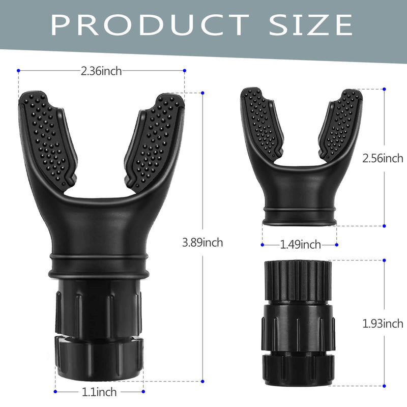 Breathing Exercise Device, Portable Breathing Trainer with Adjustable Resistance for Oral and Muscular Exercise, The Breather Respiratory Muscle Trainer, Easy to Clean (Black) Black - BeesActive Australia