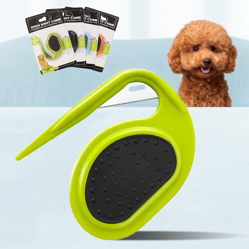 Pet Knotting Comb, Knotting Comb for Dog, Knotting Comb for Cat, Pet Grooming Brush, Effective Pet Hair Clipper, Shedding Tool for Removing Knotted Hair, Green - BeesActive Australia