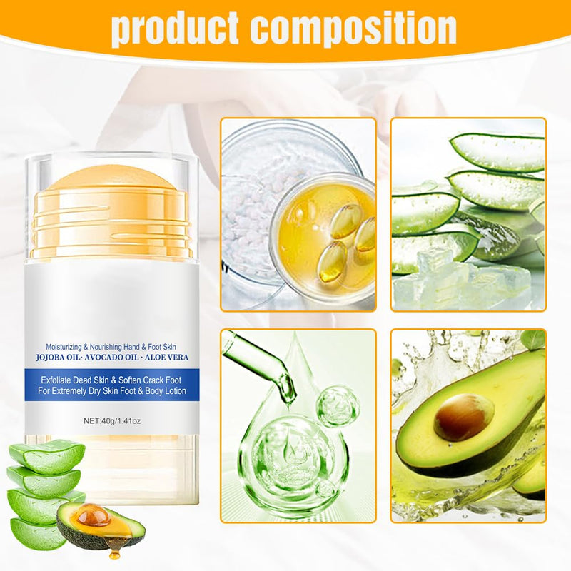 60% Urea Hydrating and Anti-Cracking Foot Cream, 2025 Upgraded Moisturising and Relieves Cracking and Dryness Foot Cream, Foot Lotion Heel Stick Repairs and Hydrates Dry and Cracked Feet and Hand (2) 2 - BeesActive Australia