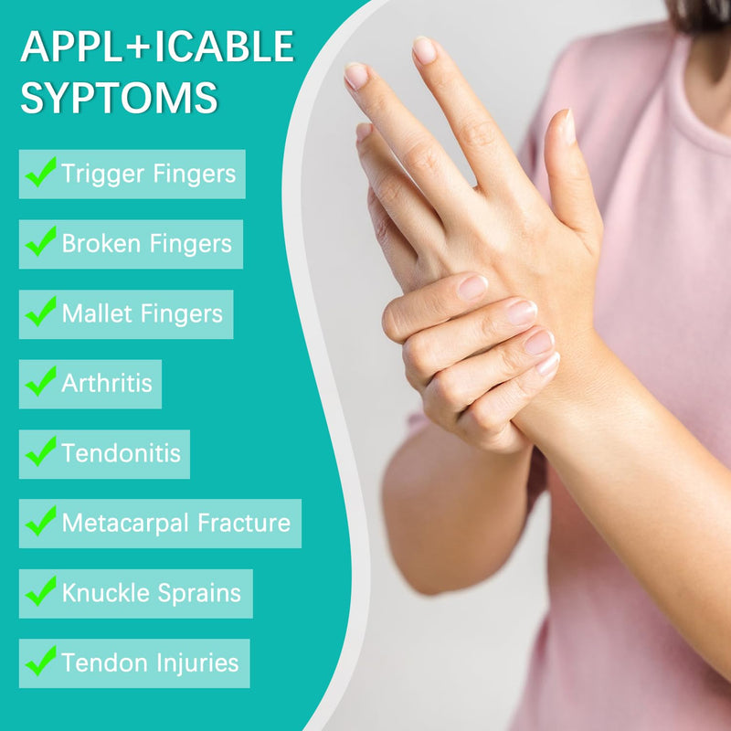 Pinky Finger Splints, Trigger Finger Splints for Little Finger, Pinky Support Brace for Right & Left Hand, Wrist and Pinky Fracture Finger Stabilizer for Arthritis, Injury, Tendonitis, Broken