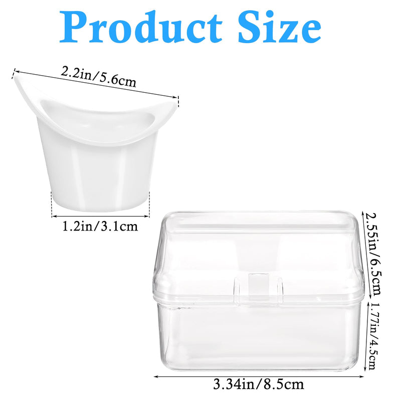 Eye Wash Cups, 2Pcs Reusable Silicone for Eye Wash Eye RinseKit with Clear Storage Container, Portable Eye Flush Kit for Eye Care, for Quick Relief Tired Eyes Cleaning Eye Dust - BeesActive Australia