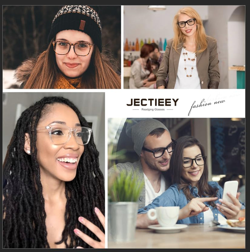 Reading Glasses for Women Men - Anti Glare Blue Light Blocking Glasses,Sturdy Eyeglasses A03-clear 1.0 x - BeesActive Australia