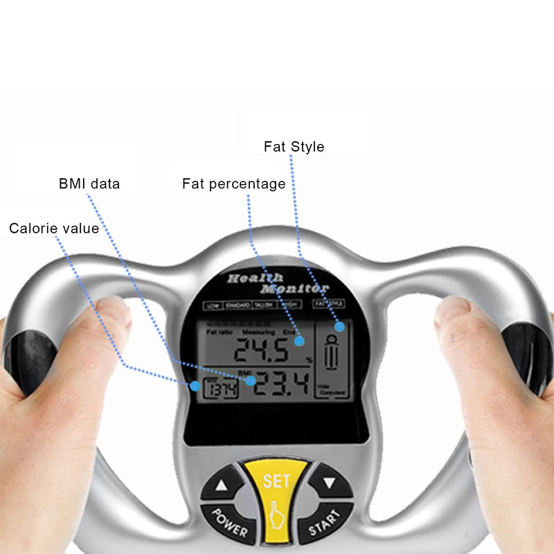 Body Fat Analyzer, Handheld Body Fat Measurement Device Body Fat Measuring BMI Meter Fat Analyzer Monitor Measure Body Fat Percentage Machine Body Fat Tester Analyzer for Fitness - BeesActive Australia