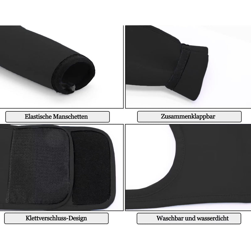 Dog Recovery Suit, Cone Collar Alternative, Abrasion-Resistant Dog Recovery Cover, Pet Wounds Prevent Licking, Bite, Wetness and Infection, Washable and Waterproof (Black, XL) Black - BeesActive Australia
