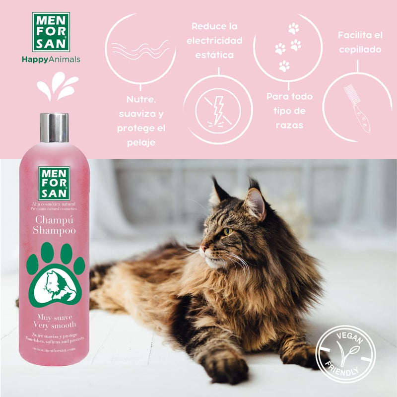 MENFORSAN Very mild shampoo for cats 1L, nourishes, softens and protects the fur - BeesActive Australia