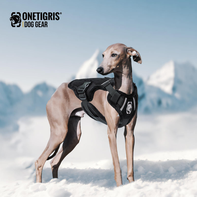 OneTigris Dog Winter Coat,Woolly Warm Winter Puppy Coat,MITT Dog Jacket Small Dog Coat with Harness Puppy Winter Jacket 2 in 1 Dog Coat(M) M - BeesActive Australia