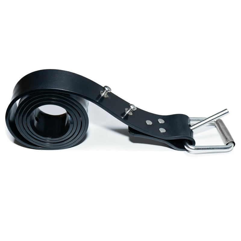 Silicone Diving Weight Belt 54" (138cm) with Detachable Stainless Steel Fastening Studs – Ideal for Freediving & Spearfishing black